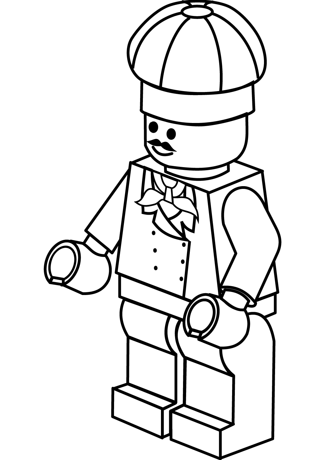 Desenho deLego Chefe de Cozinha para colorir