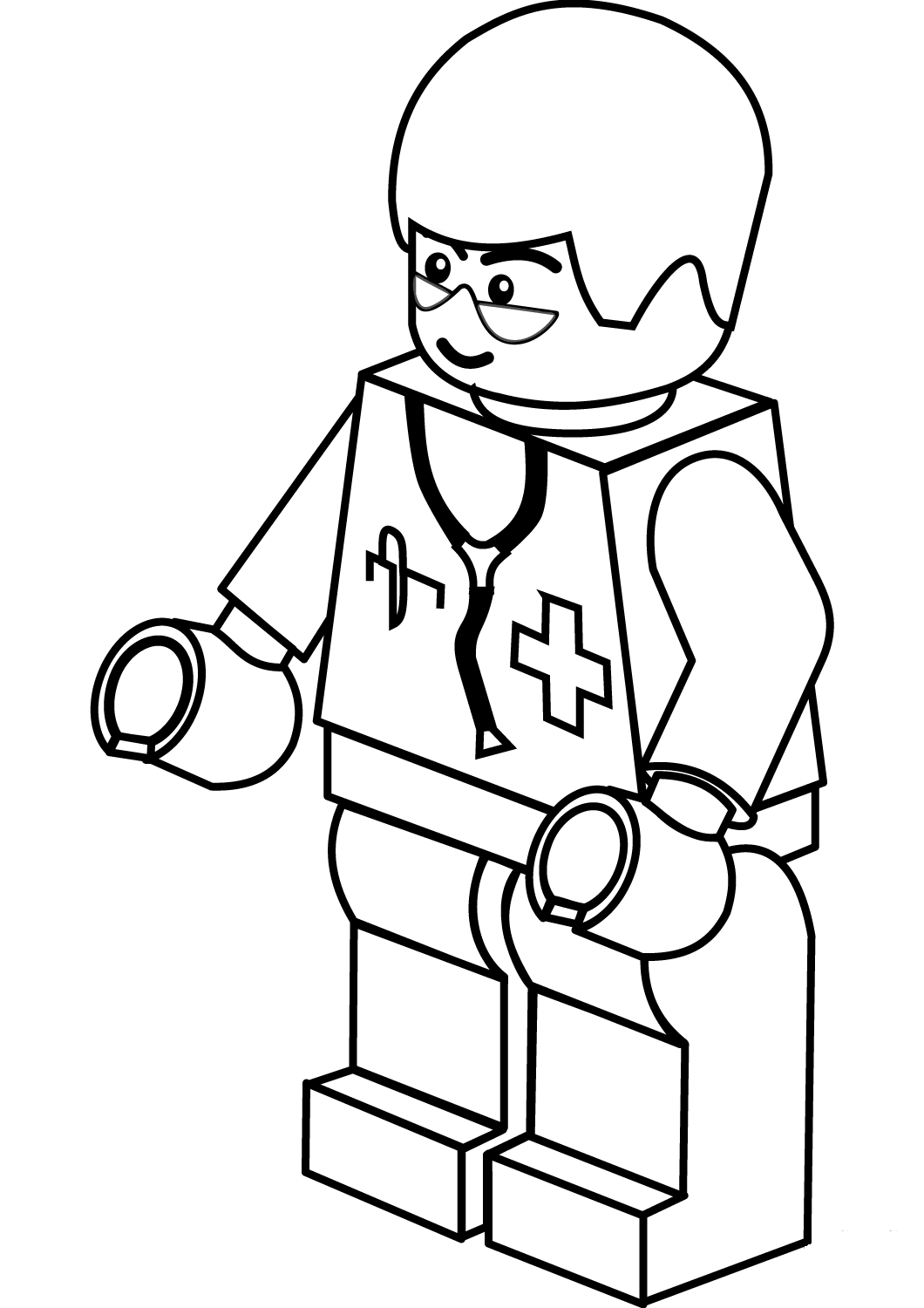 Desenho deLego Médico para colorir