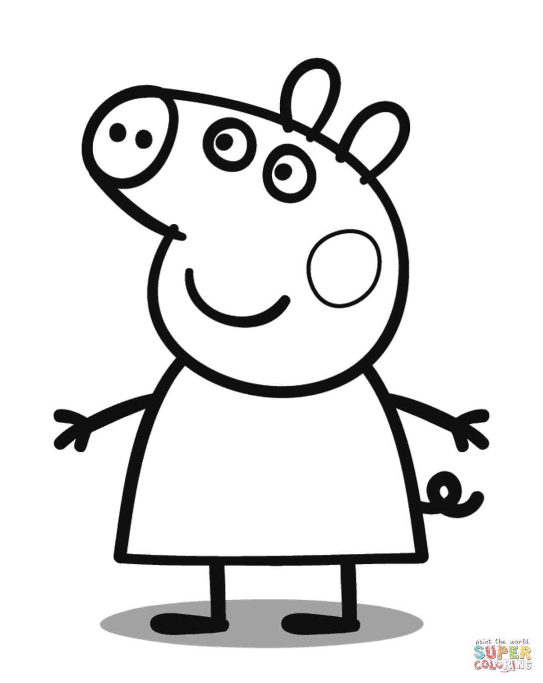 Desenho deO Peppa Porco para colorir