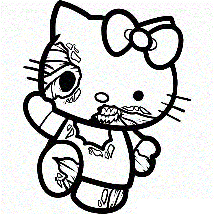 Desenho deZumbi Kitty para colorir