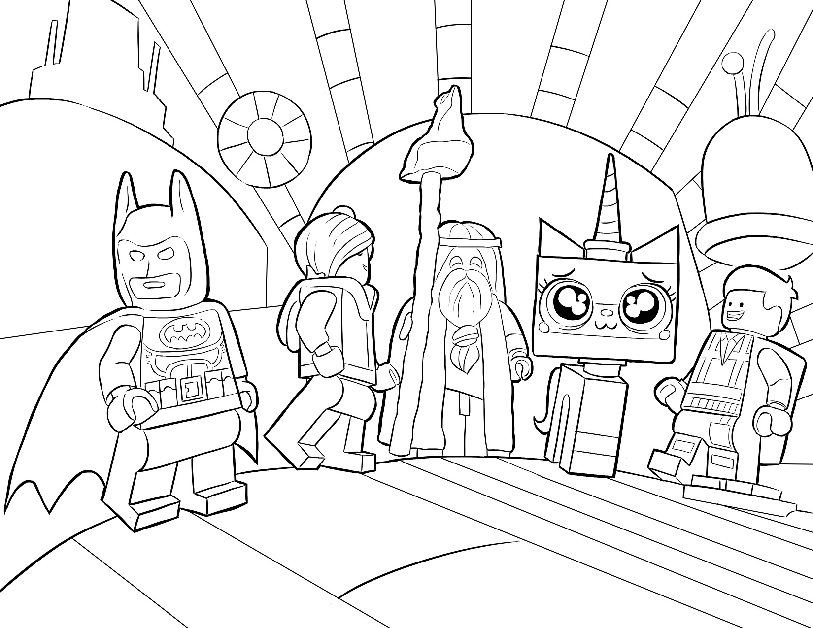 Desenho dePersonagens de Desenhos Animados de Lego para colorir