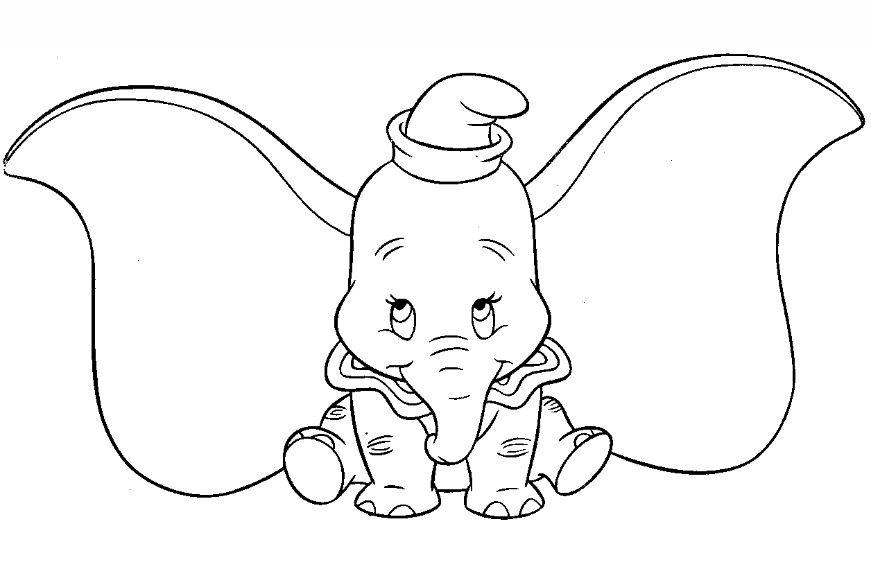 Desenhos de Dumbo para colorir