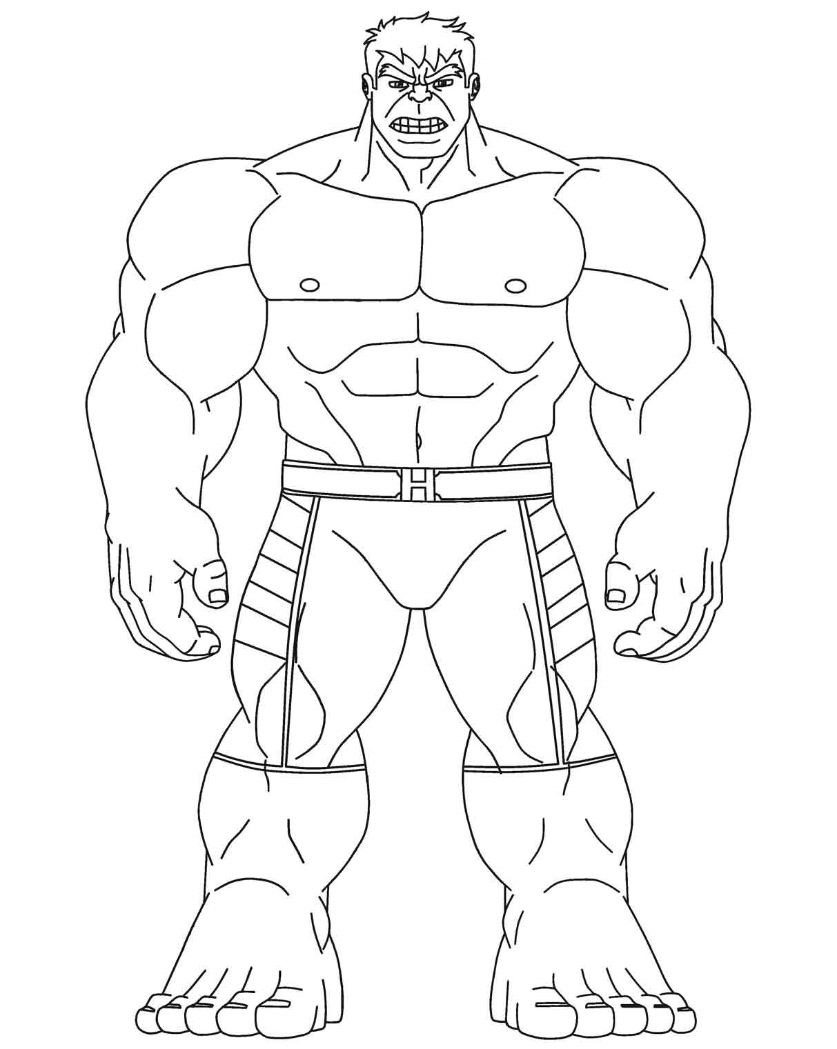 Desenhos de Hulk para colorir