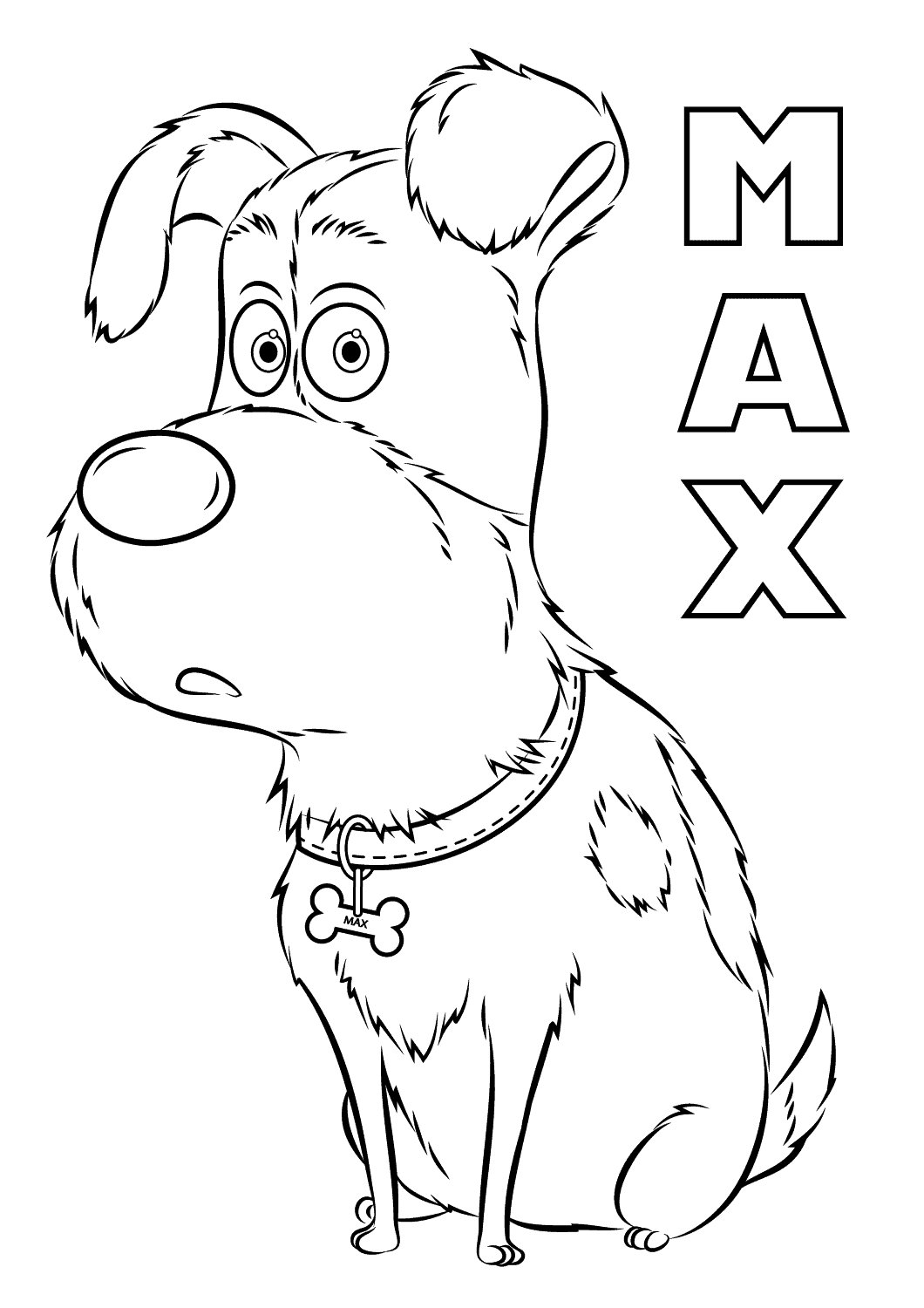 Desenho de Max para colorir