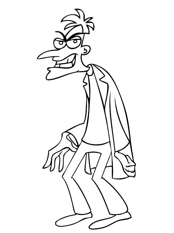 Desenhos de Dr. Heinz Doofenshmirtz para colorir