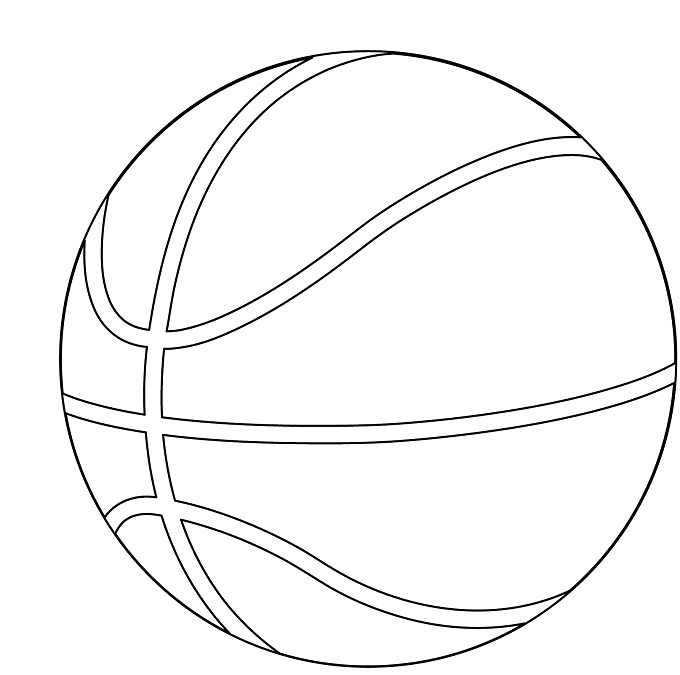 Desenho deBola de Basquete para colorir