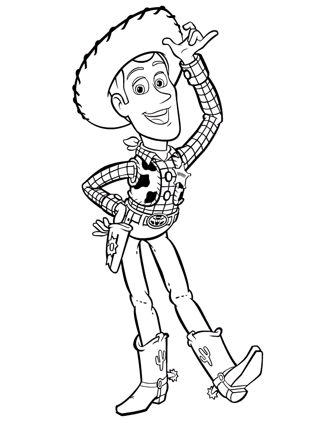 Desenho deWoody Feliz para colorir