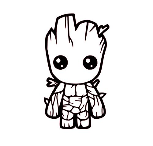 Desenho deChibi Groot para colorir