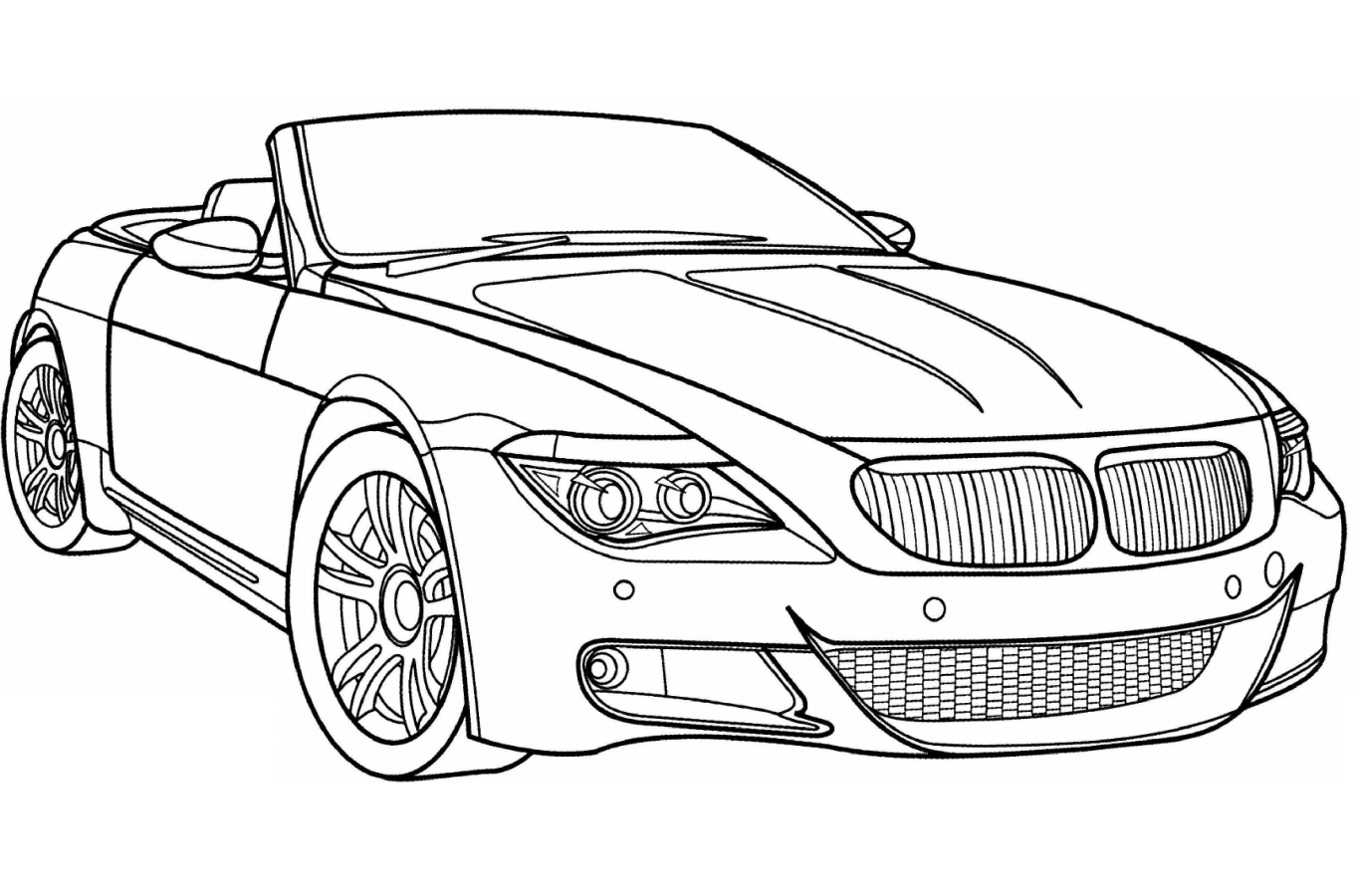 Desenho deBMW M6 para colorir