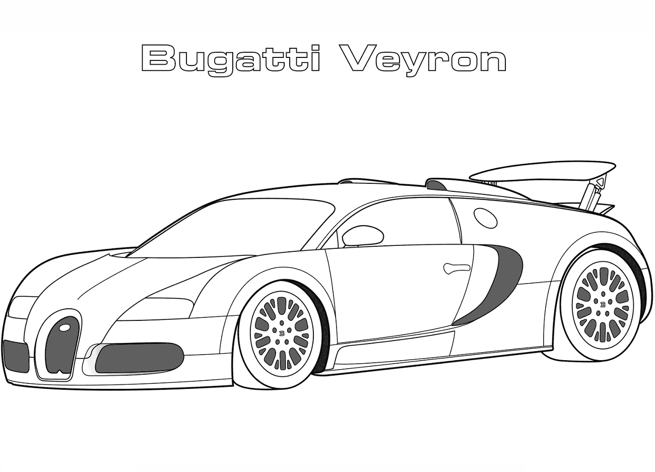 Desenhos de Bugatti para colorir