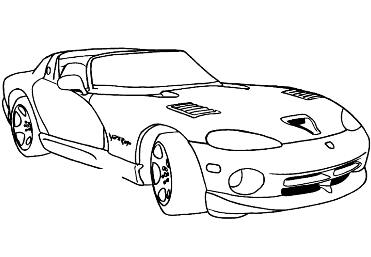 Desenho deA Dodge Viper para colorir