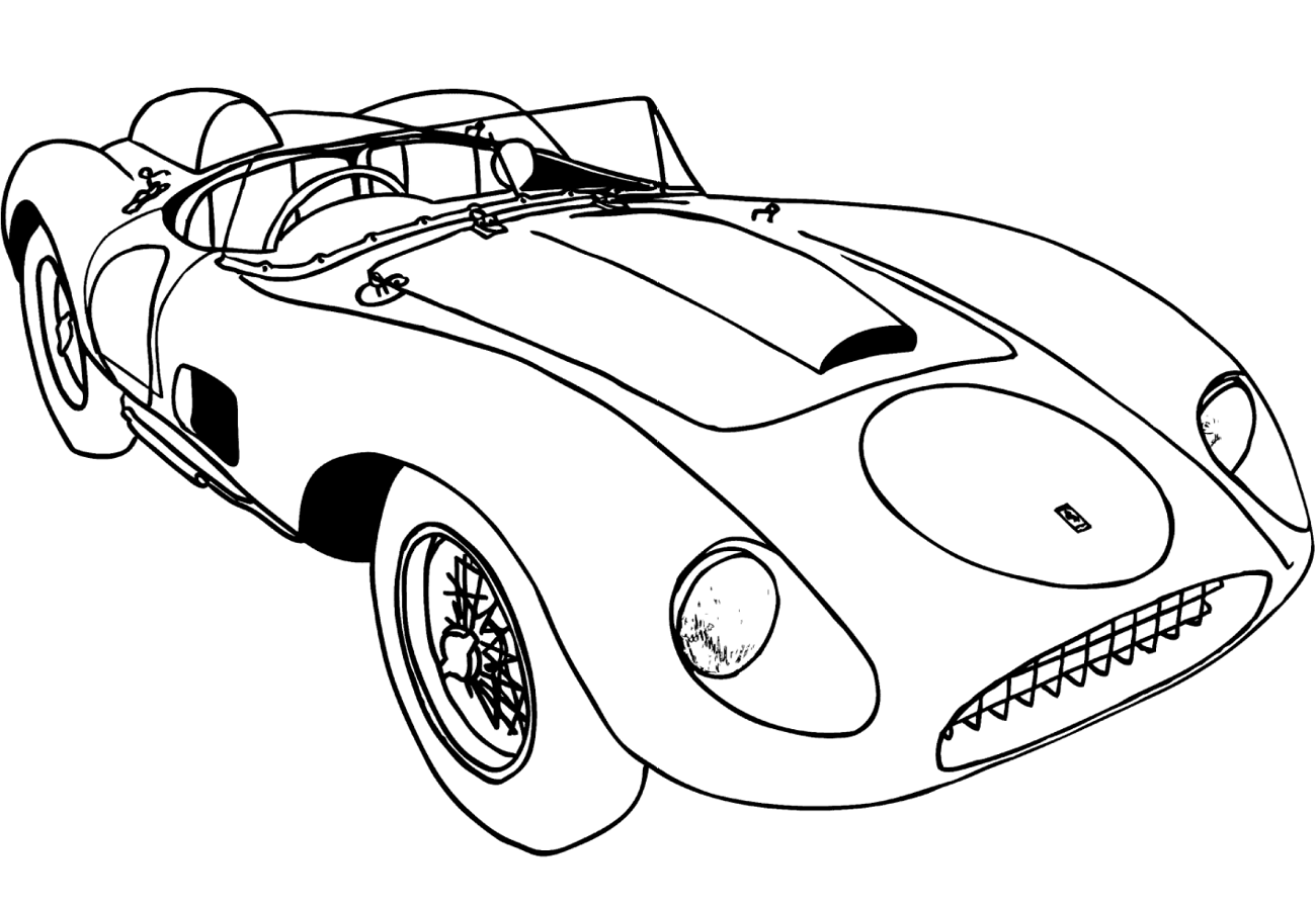 Desenho deFerrari 625 TRC Spyder para colorir