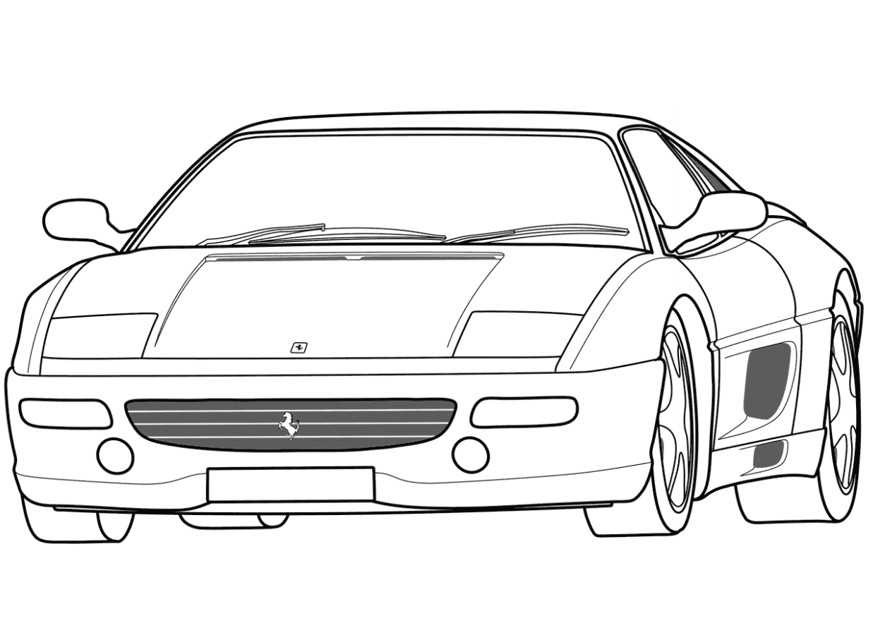 Desenho deFerrari F355 para colorir