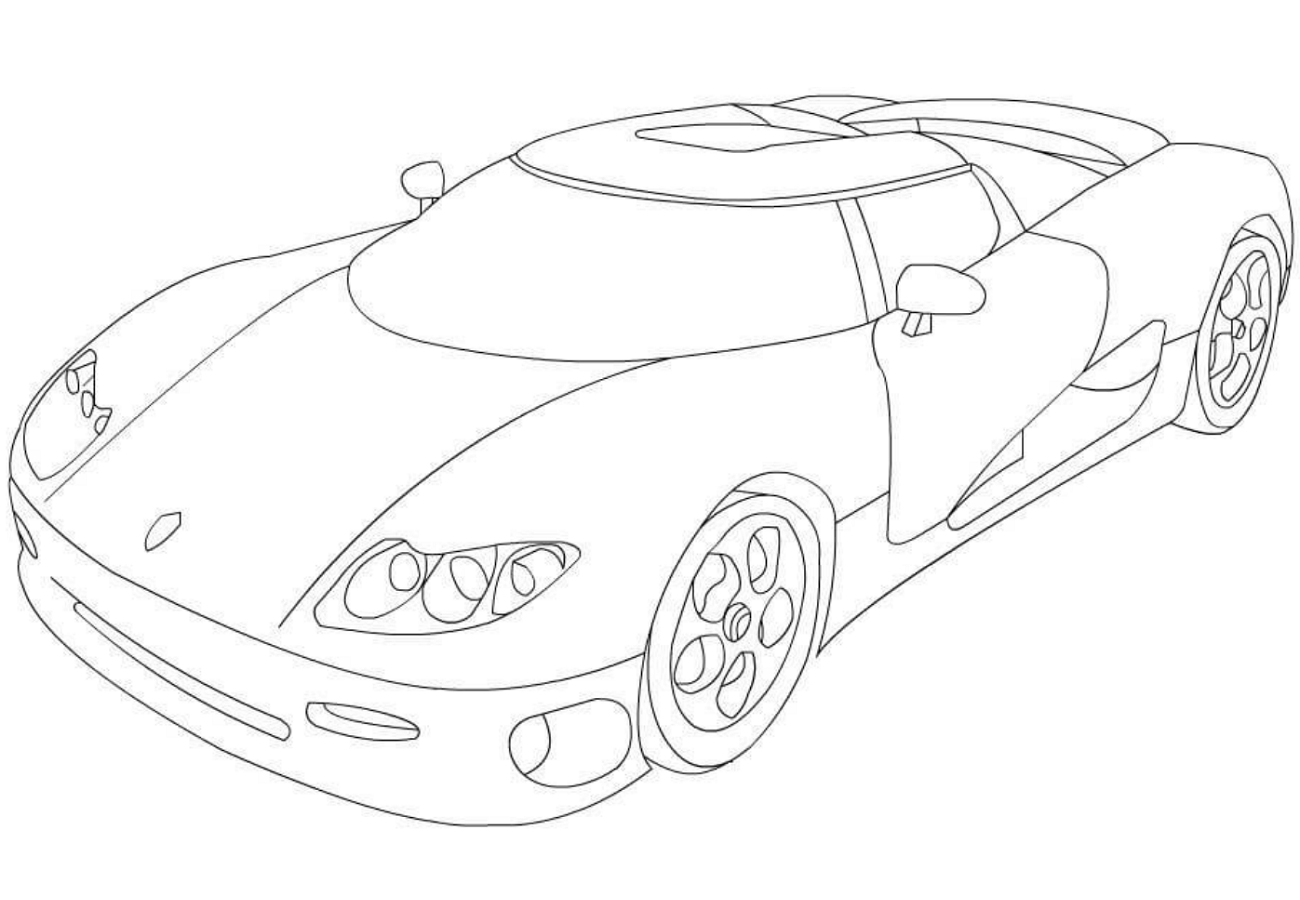 Desenhos de Koenigsegg para colorir