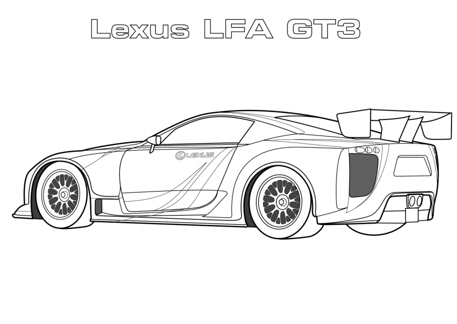 Desenhos de Lexus para colorir