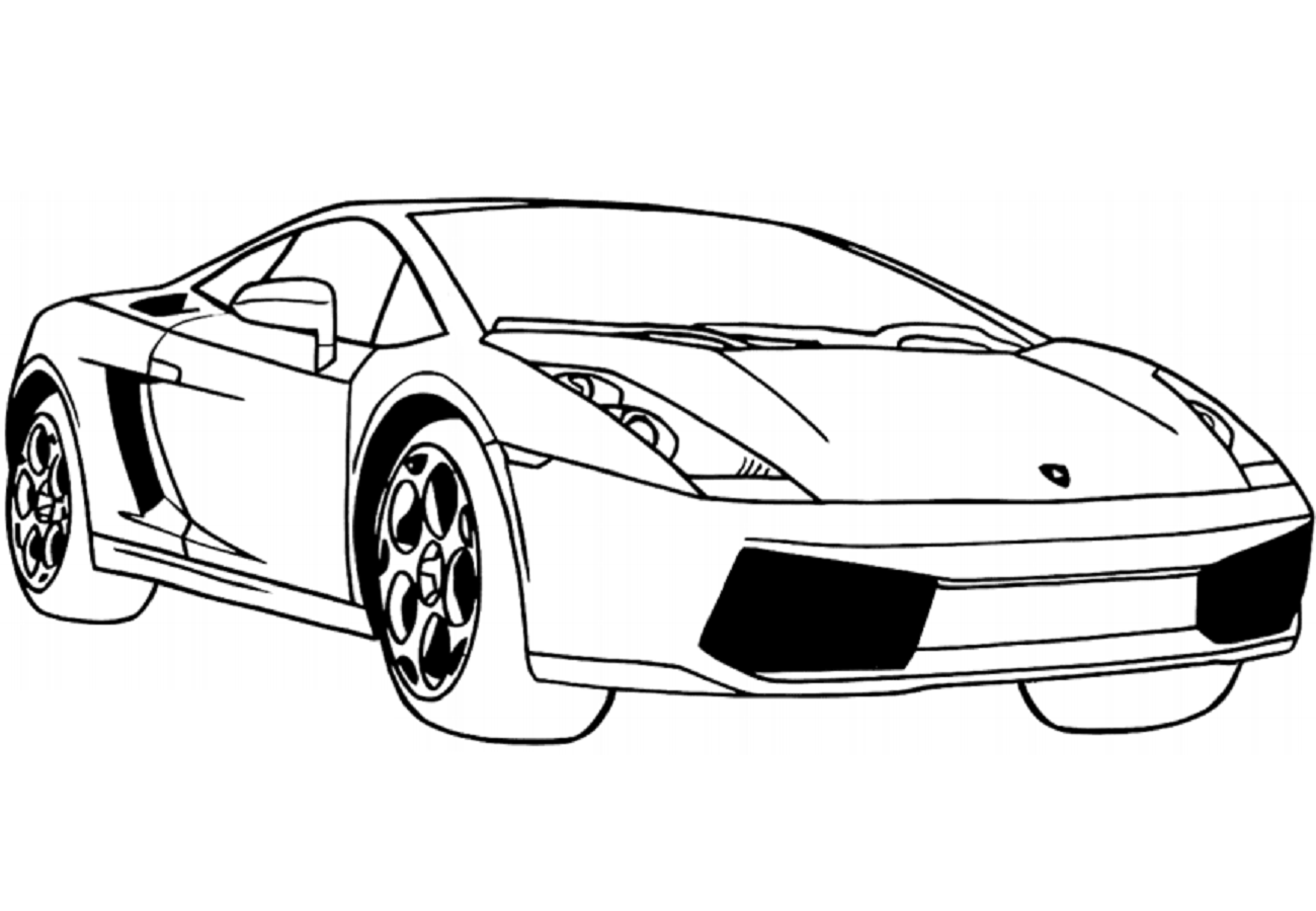 Desenho deLamborghini Gallardo para colorir