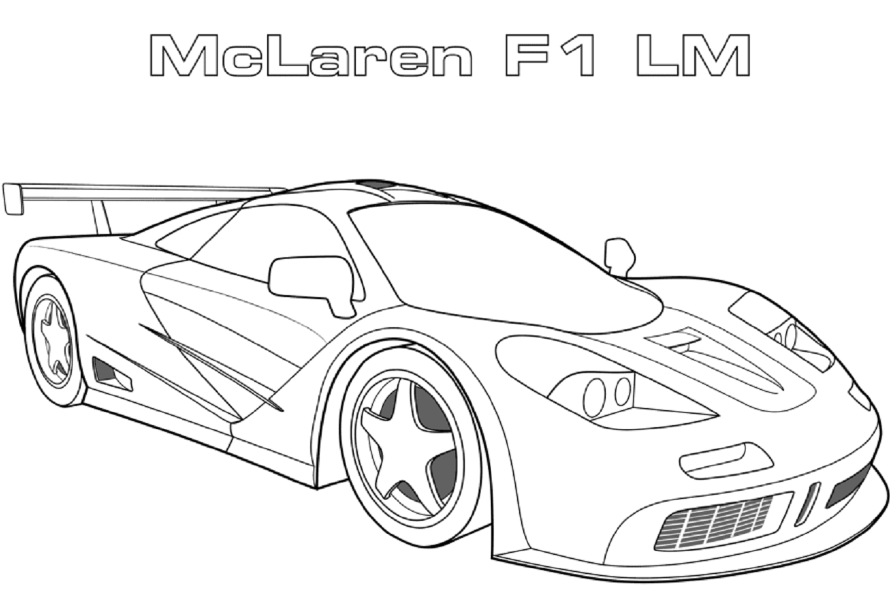 Desenho deMcLaren F1 LM para colorir