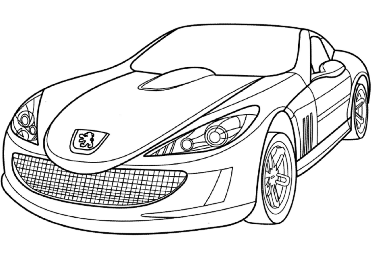 Desenho dePeugeot 907 para colorir