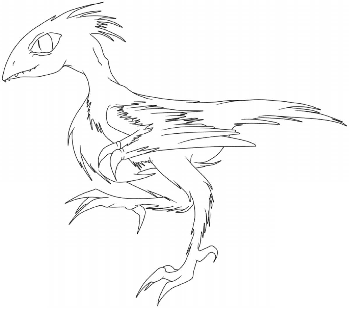 Desenho deArchaeopteryx Bebê para colorir