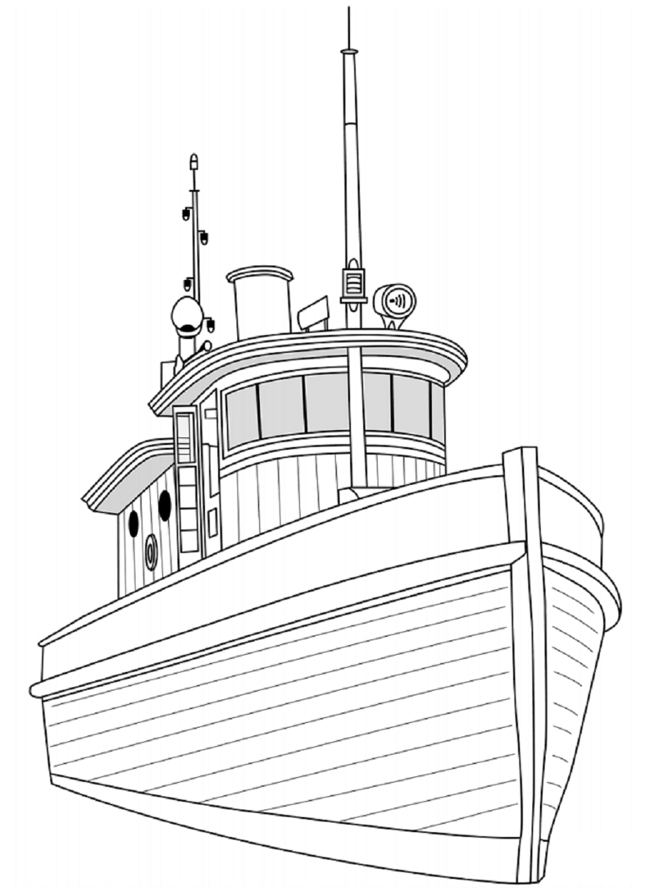 Desenhos de Barcos para colorir