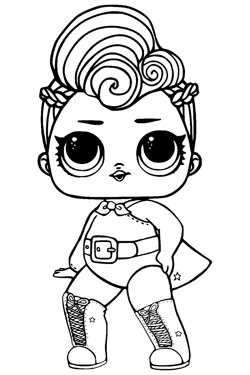 Desenho deStardust Queen LOL Surprise para colorir