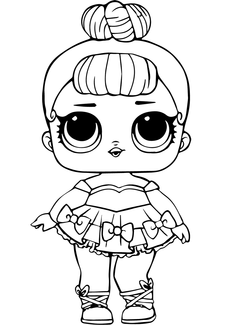 Desenho deMiss Baby Em LOL Surprise para colorir