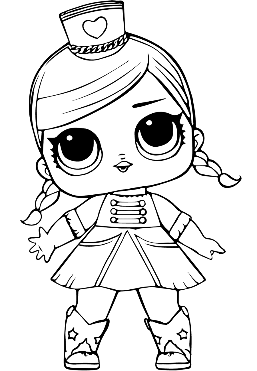 Desenho deBoneco LOL Majorette para colorir