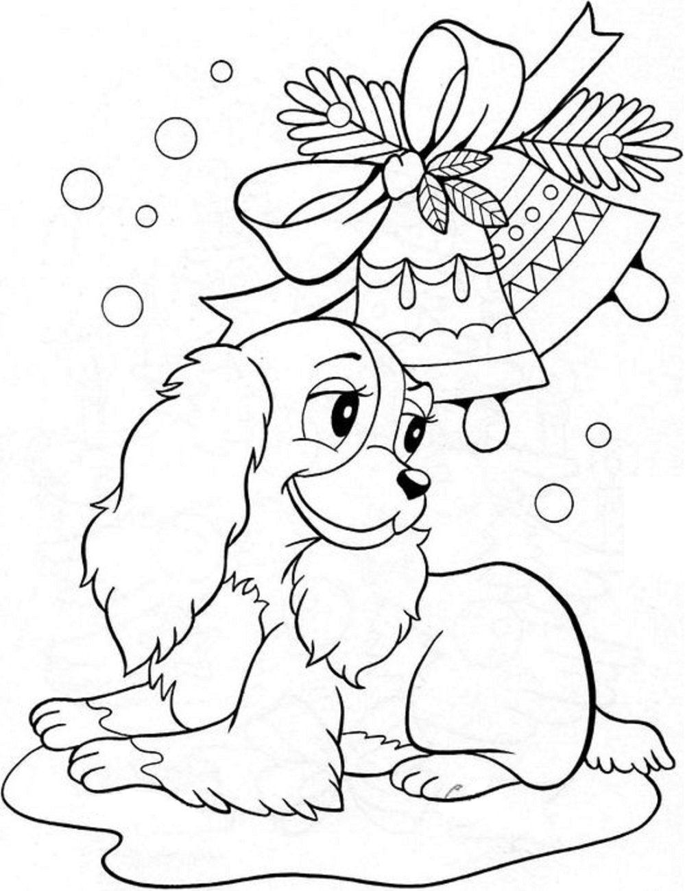 Desenho deLady Com Natal Sino para colorir