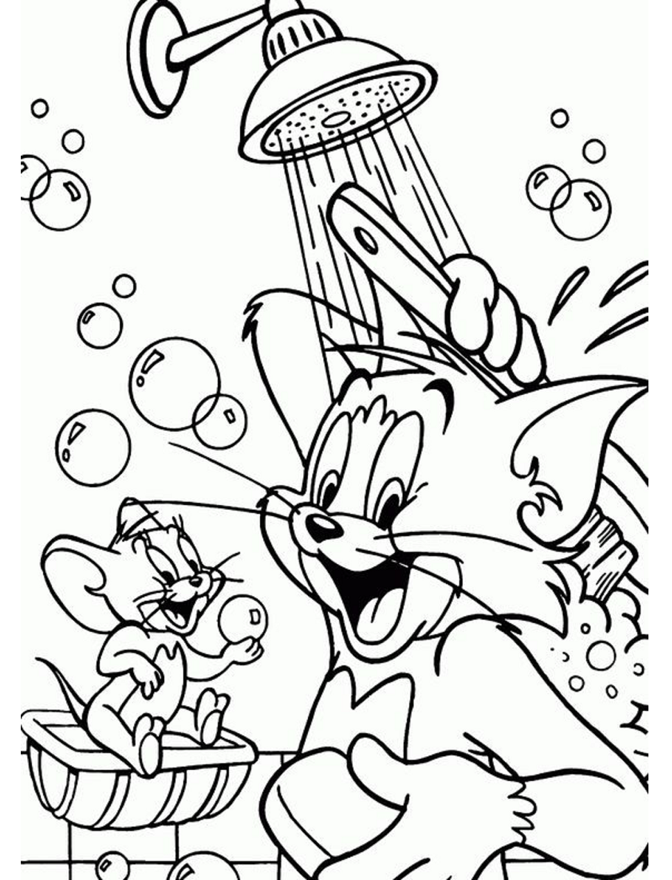 Desenhos de Tom e Jerry para colorir