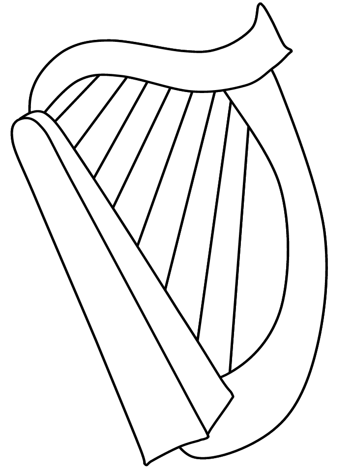 Desenhos de Harpa para colorir