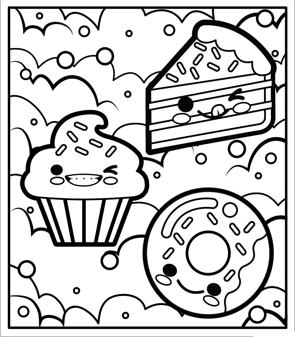 Desenhos de Comida para colorir