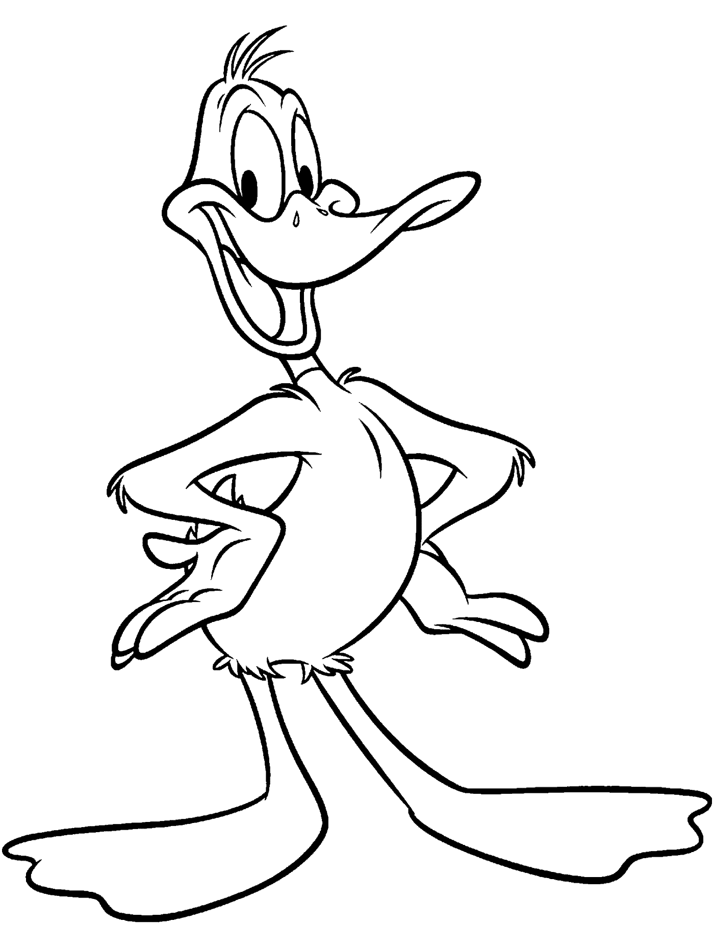 Desenho de Feliz Daffy para colorir