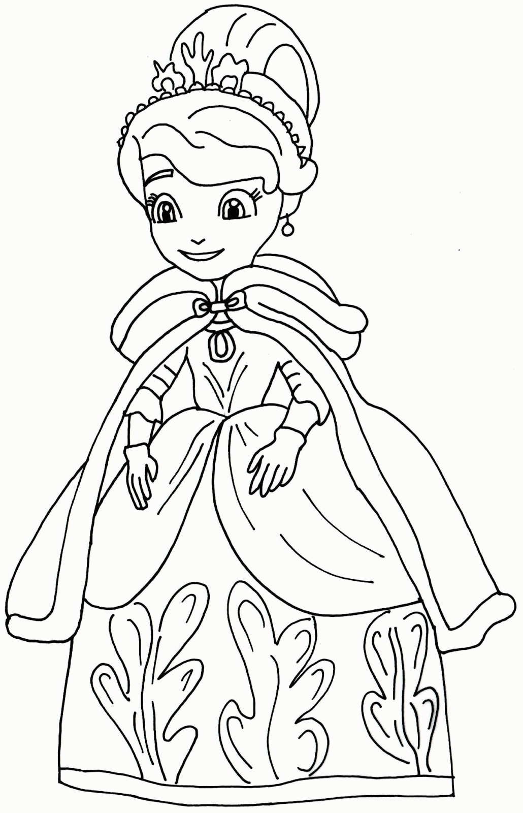 Desenhos de Princesa Amber para colorir