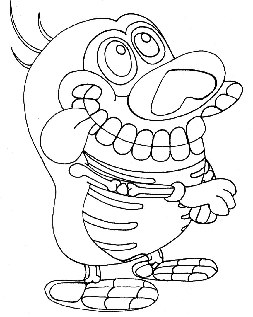 Desenho deEsqueleto Stimpy para colorir