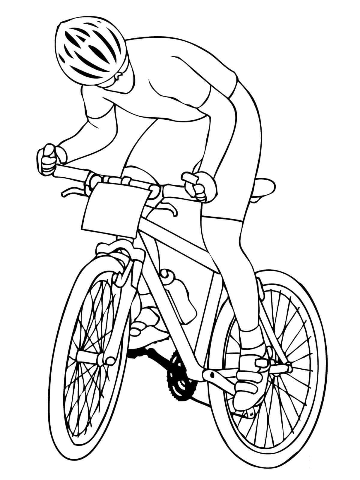 Desenho deBicicleta de Montanha para colorir