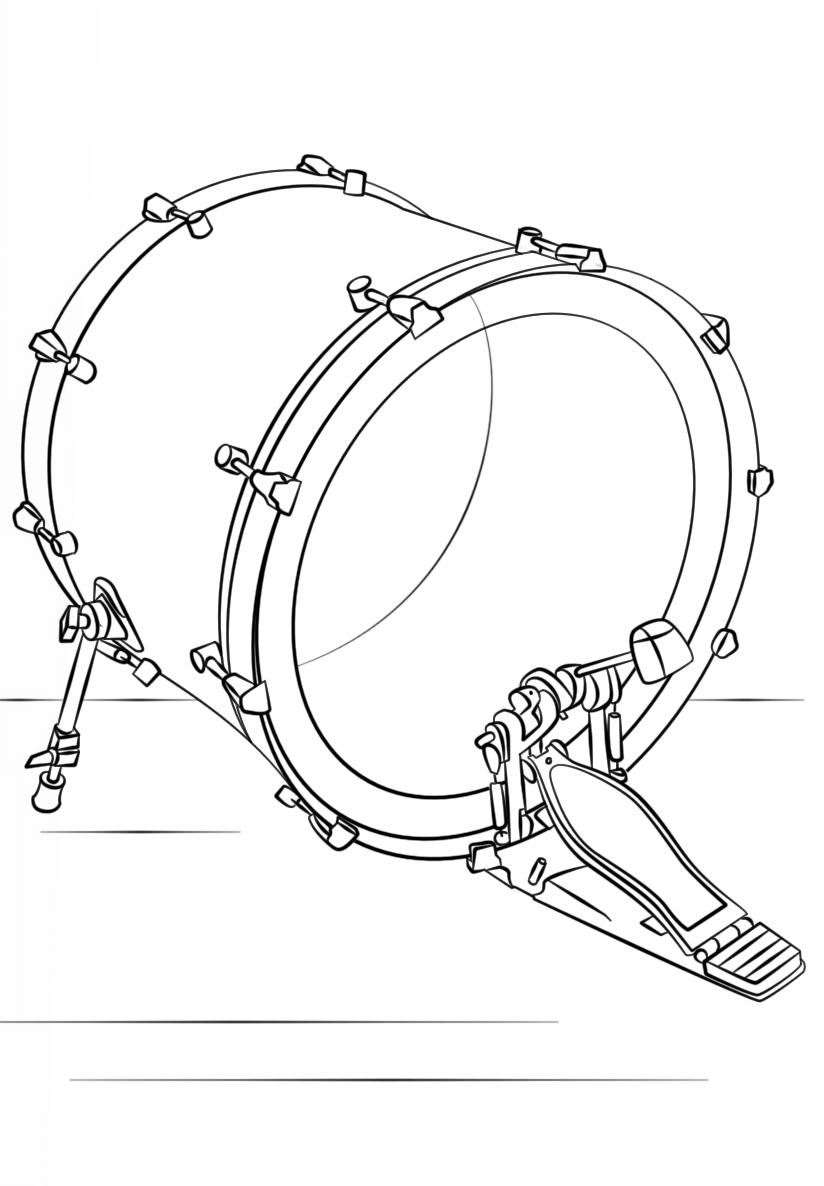 Desenho de Bumbo para colorir