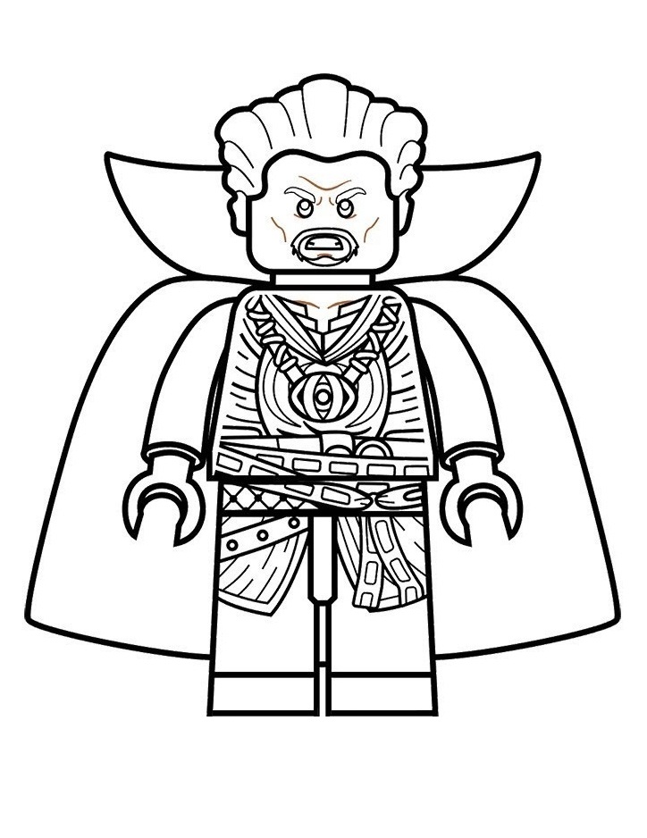 Desenho de Lego Doctor Strange para colorir