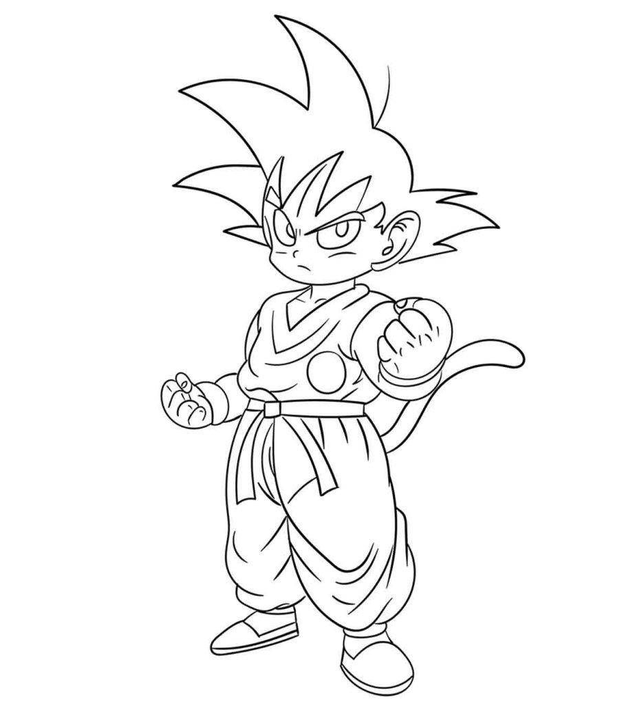 Desenho deJovem Gohan para colorir