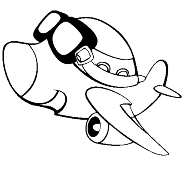 Desenho deAvião Legal para colorir