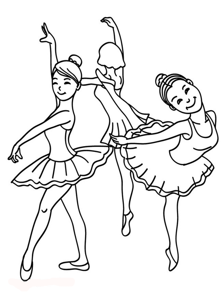 Desenho deProfissional Bailarina para colorir