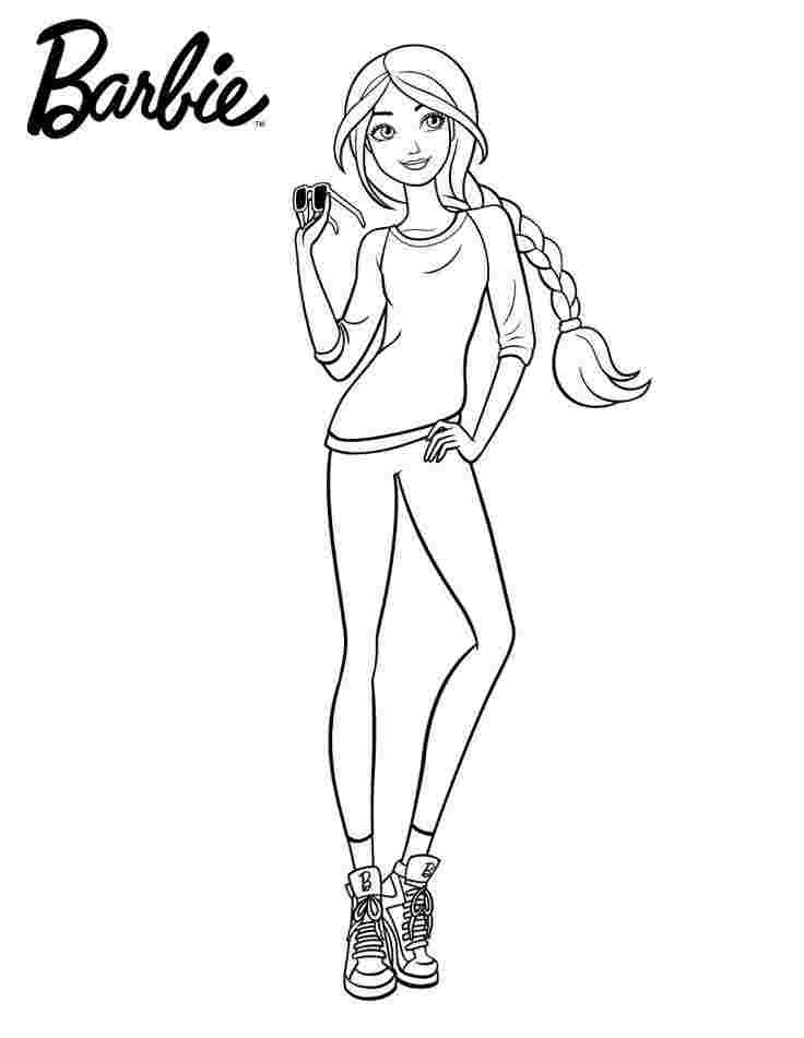 Desenho deModa Barbie para colorir