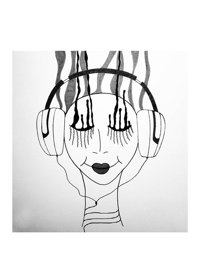 Desenho deMúsica Tumblr para colorir