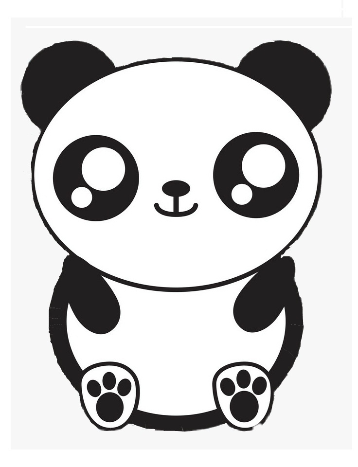 Desenho deKawaii Panda para colorir