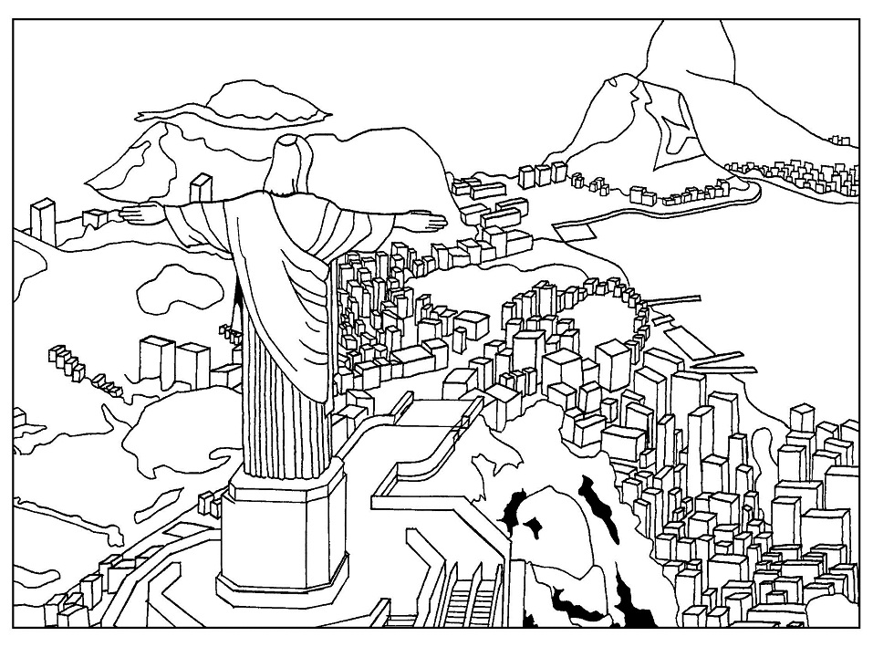 Desenho deRio de Janeiro 1 para colorir