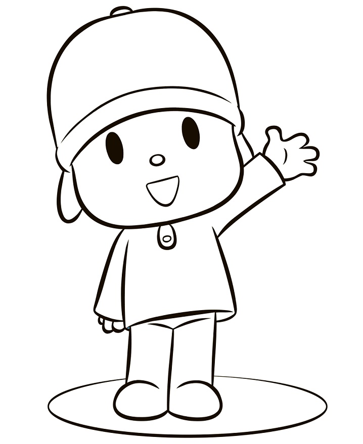 Desenhos de Pocoyo para colorir