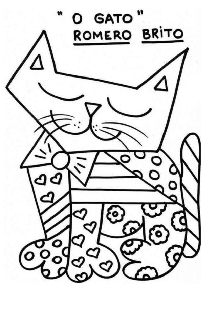 Desenho deO Gato para colorir