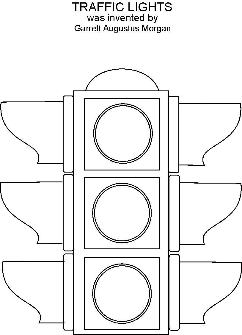 Desenho deSemáforo para colorir