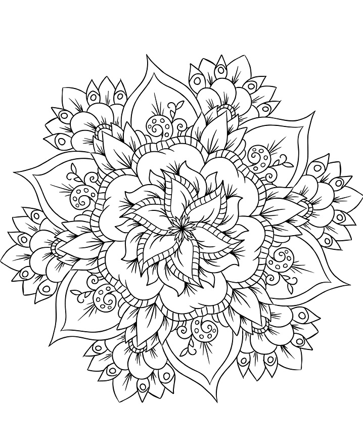 Desenhos de Mandalas para colorir