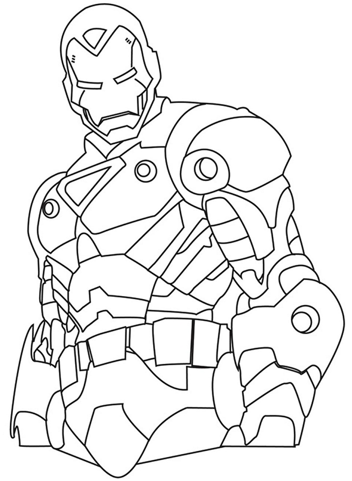 Desenho deHomem de Ferro Incrível para colorir