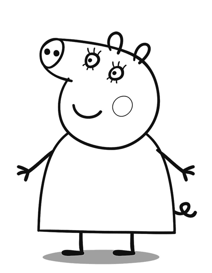 Desenho deMamãe Pig para colorir